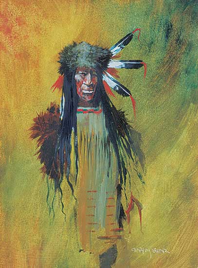 #405 ~ Bear - Untitled - Portrait of a Brave