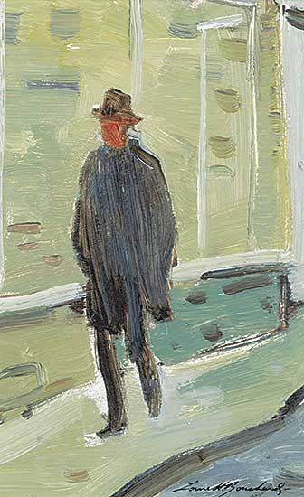 #413 ~ Bouchard - A Study of a Man Walking [Quebec City]
