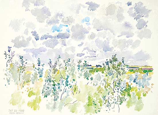#424 ~ Cowley - Morning, Fast Moving Clouds
