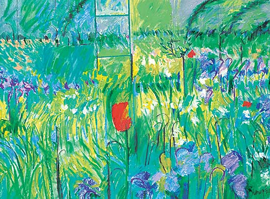 #468 ~ Harvey - Untitled - Flowers in the Greenhouse