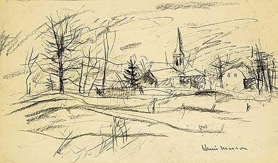 #508 ~ Masson - Untitled - Sketch of the Old Town