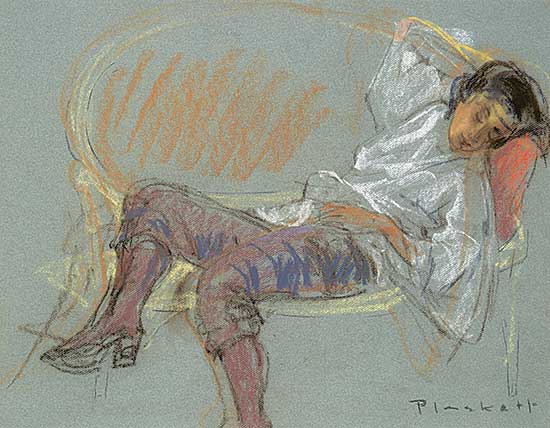 #534 ~ Plaskett - Figure on Divan
