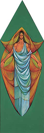 #563 ~ Spickett - Untitled - Study for United Church Mural