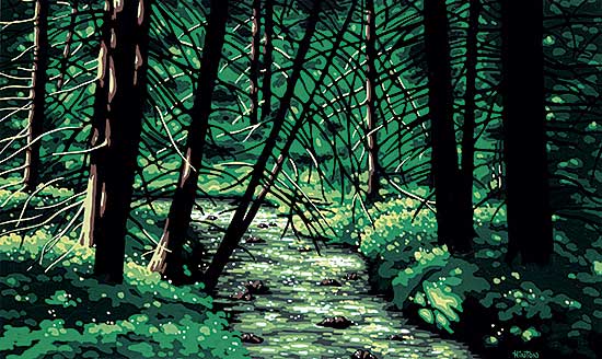 #607 ~ Hinton - Untitled - Babbling Brook