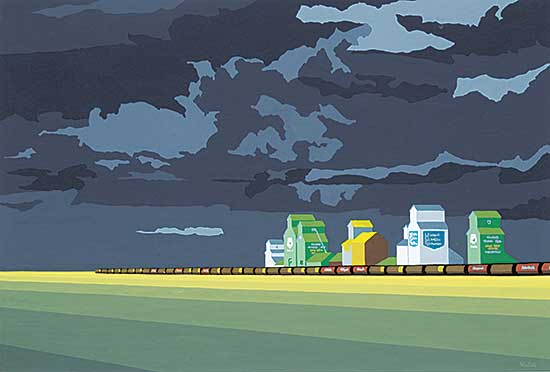 #608 ~ Hinton - Untitled - Loading at the Grain Elevators