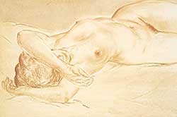 #516 ~ Muhlstock - Untitled - Reclining Nude