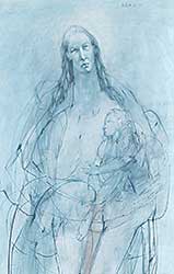 #526 ~ Pashak - Untitled - Mother and Child #526 ~ Pashak - Untitled - Mother and Child