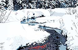 #603 ~ Hinton - Creek Colours [Winter Day]