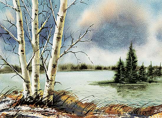 #1016 ~ Blodgett - Untitled - Birch Trio