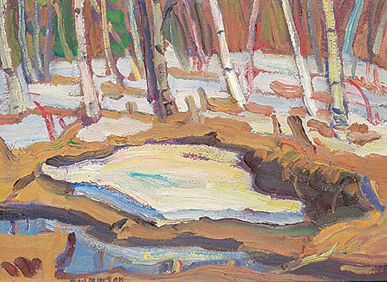 #1037 ~ Burton - Last of the Snow and Ice in a Bush West of Ottawa