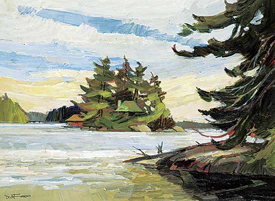 #1066 ~ Ferrier - Untitled - The Little Island