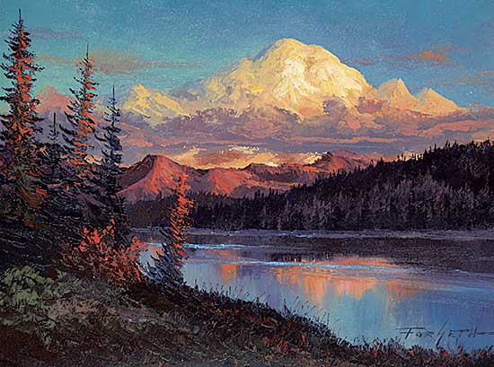 #1072 ~ Forseth - Untitled - Sunset in the Rockies