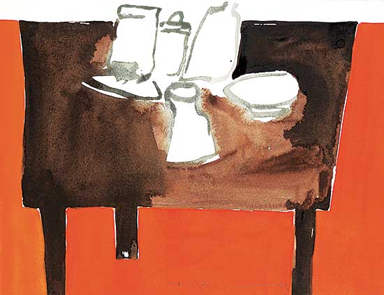 #1129 ~ Jorgensen - Still Life in Orange Room