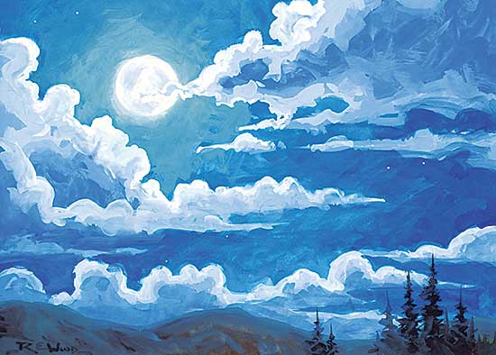 #1393 ~ Wood - Full Moon
