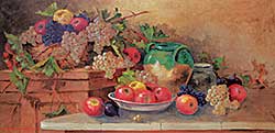 #1284 ~ Romagnoli - Untitled - Still Life with Grapes and Apples