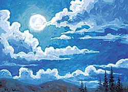 #1393 ~ Wood - Full Moon #1393 ~ Wood - Full Moon
