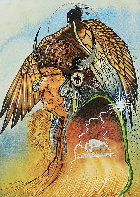 #22 ~ Ka Kay Geesick - Untitled - Vision of White Buffalo