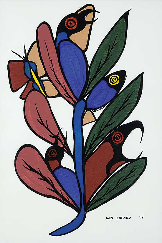 #23 ~ LaFord - Untitled - Birds in the Leaves