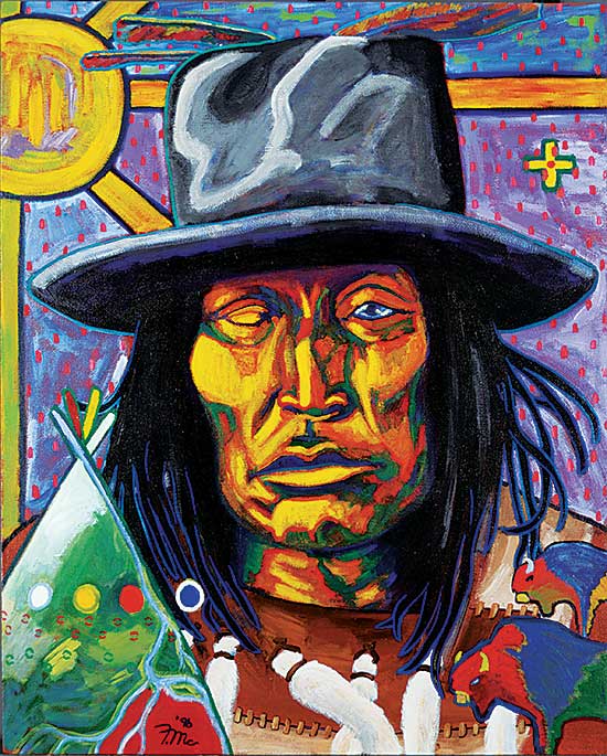 #33 ~ McDonald - Untitled - One Eye Open, Teepee