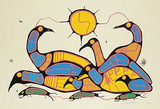 #39 ~ Morrisseau - Seven Loons  #A/P