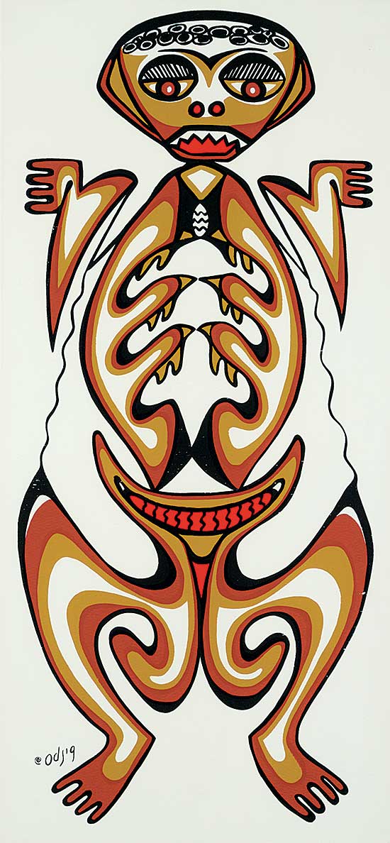 #50 ~ Odjig - Untitled - Frog Spirit