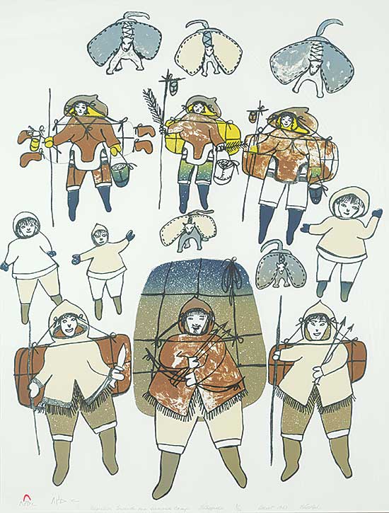 #113 ~ Ashoona - Migration Towards Our Summer Camp  #3/50