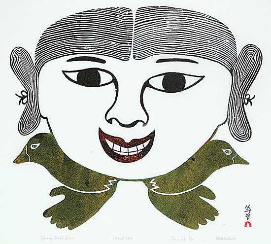 #206 ~ Saila - Young Girl and Birds  #6/50