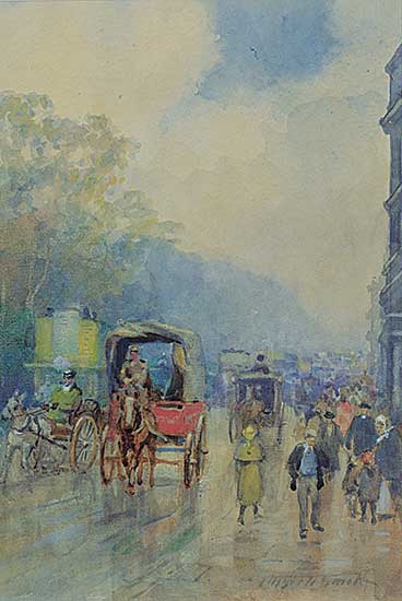 #6 ~ Bell-Smith - Looking Down Piccadilly, London