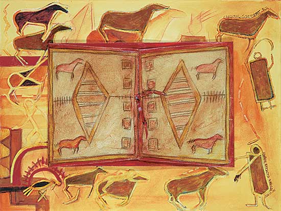 #18 ~ Cardinal-Schubert - Horse Effects - Urban Parfleche