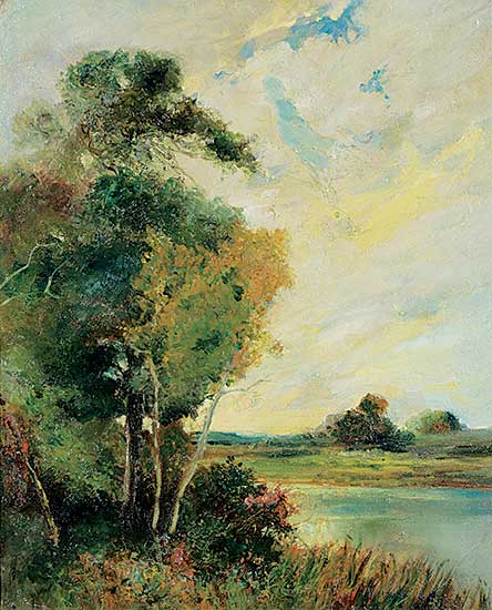 #54 ~ Kenderdine - Untitled - Trees on the Bank