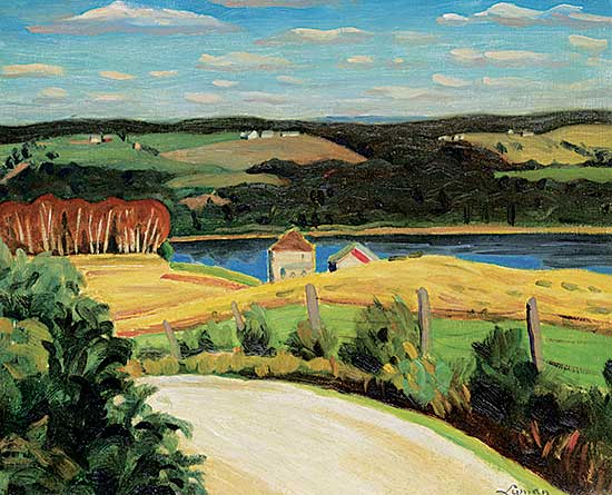 #72 ~ Lyman - Untitled - Laurentian Road by the Lake