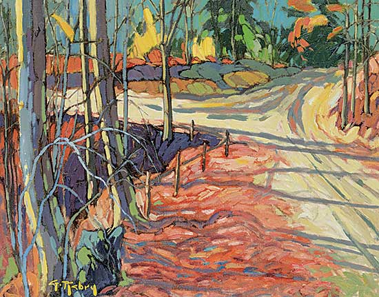 #114 ~ Rebry - Untitled - Country Road at Dusk