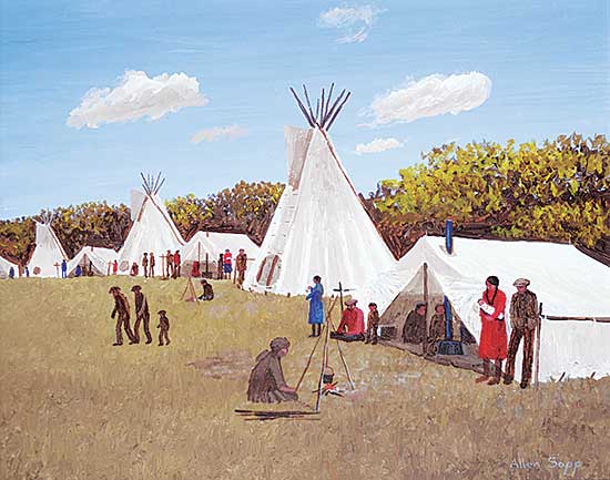 #123 ~ Sapp - Untitled - Pow Wow