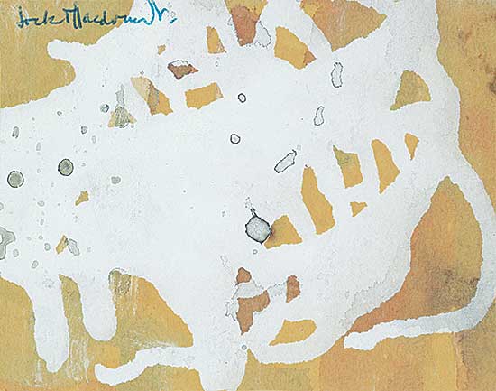 #219 ~ MacDonald - Untitled - Little White Abstract