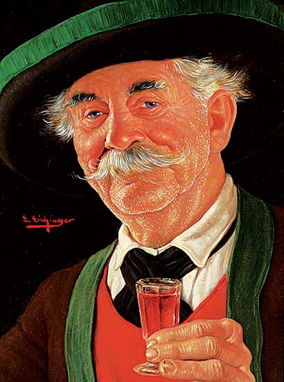 #432 ~ Eichinger - Untitled - Man With Schnapps Glass