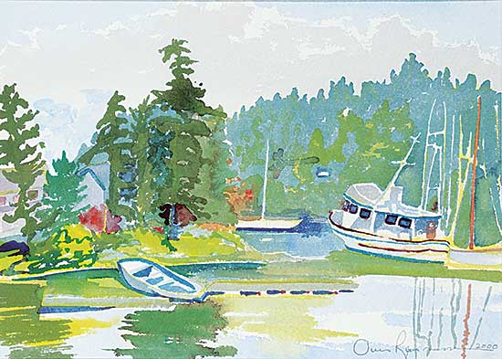 #476 ~ Rasmussen - Boats Off Resthaven, Sidney