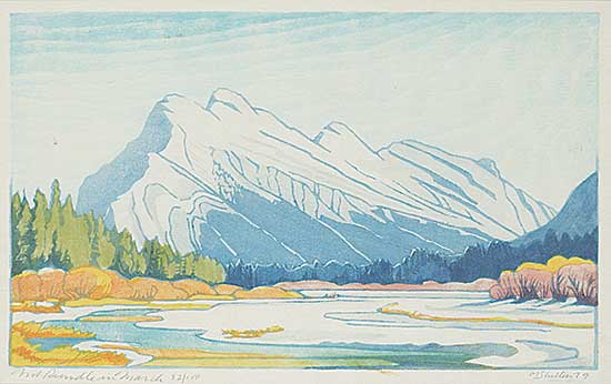 #484 ~ Shelton - Mount Rundle in March  #82/100