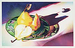 #112 ~ Pratt - Pears on a Green Glass Plate  #16/75