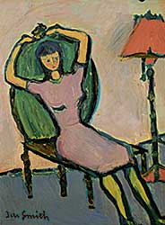 #488.2 ~ Smith - Untitled - Lady in a Green Chair