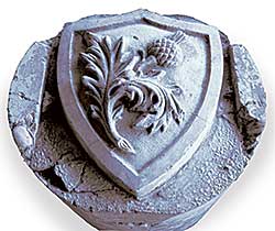 #511 ~ School - Scottish Thistle Crest from Centre Street Bridge