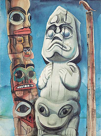 #1001 ~ Abrams-Lytton - Untitled - Totems
