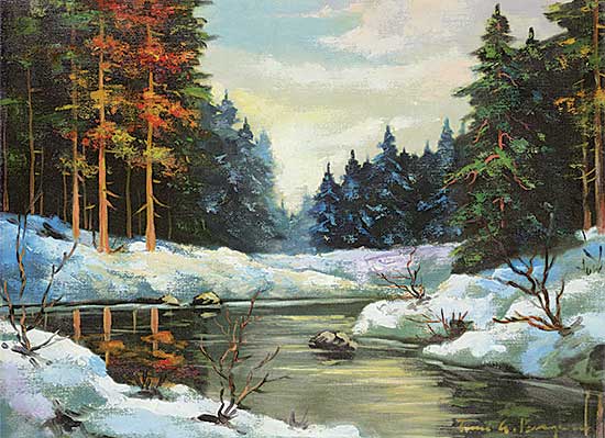 #1012 ~ Bagossy - Untitled - Winter Stream
