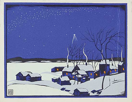 #1022 ~ Bergman - Untitled - Starry Winter Night