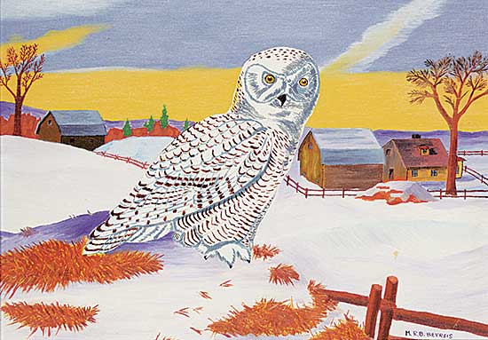 #1025 ~ Beyreis - Untitled - Snowy Owl