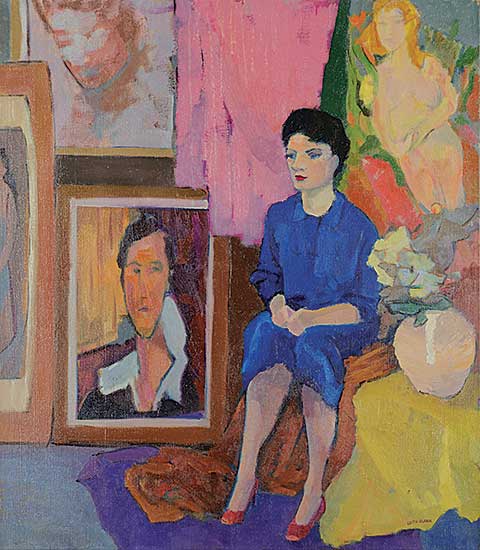 #1054 ~ Clark - Untitled - Self Portrait in Gallery