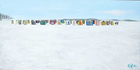 #1055 ~ Cook - First on the Ice, Renforth Ice Shacks