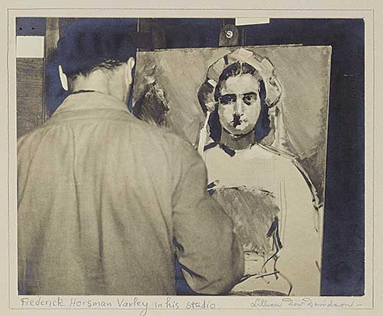 #1066 ~ Davidson - Frederick Horsman Varley in His Studio