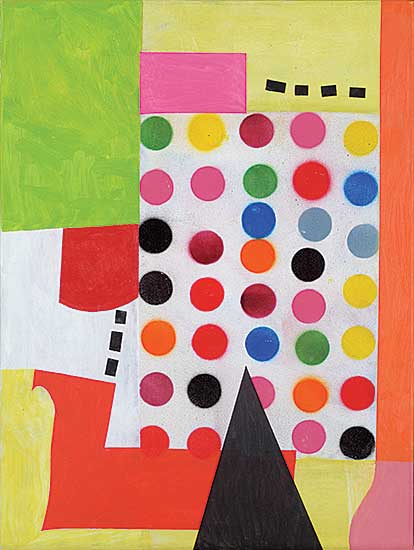 #1075 ~ Dmytruk - Untitled - Colourful Geometrical Abstract