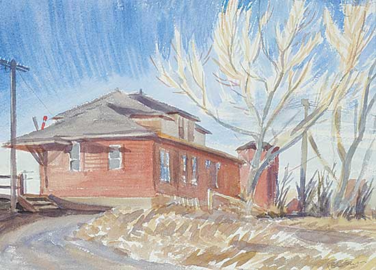 #1086 ~ Ensor - CP Rail Station, Carmangay, Alberta