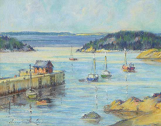 #1106 ~ Garside - Wharf at Bic - Gaspe Coast P. Que.